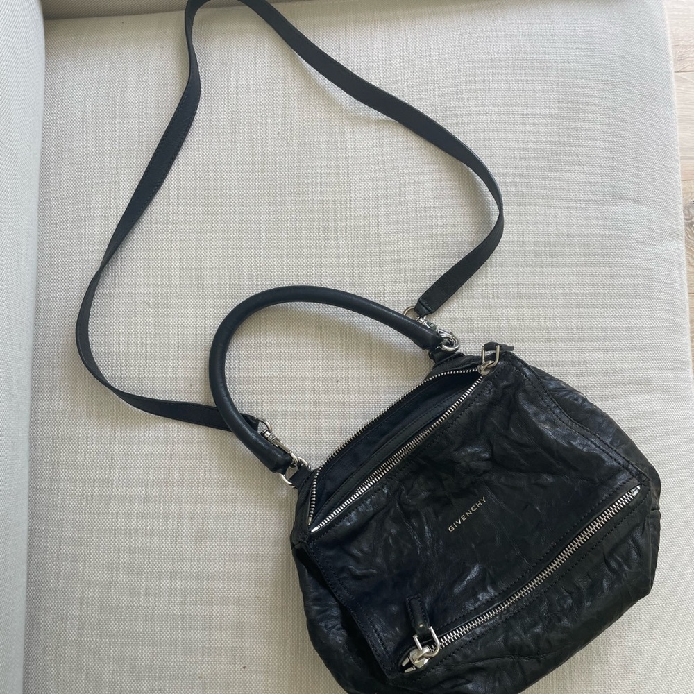 Givenchy Black Crossbody Bag with Textured Leather